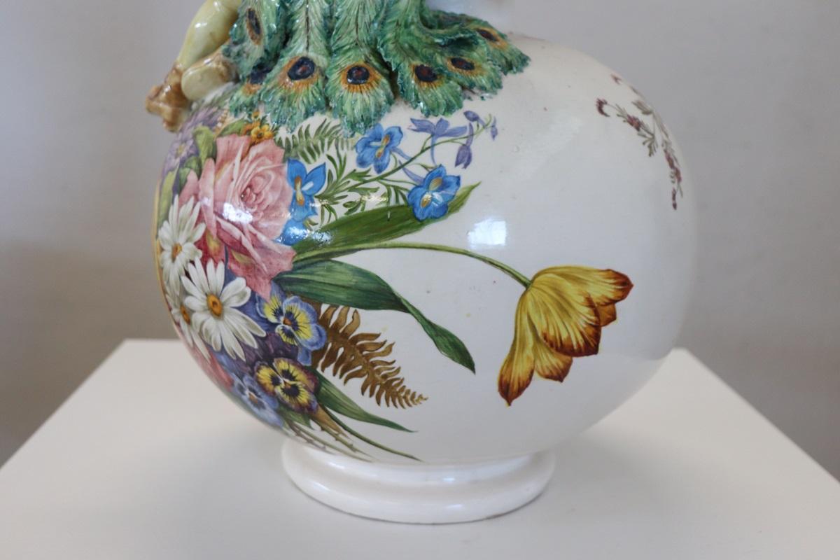 Vase en céramique italien Majestic du début du 20e siècle en vente 13
