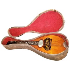 Early 20th Century Italian Mandolin with Original Case