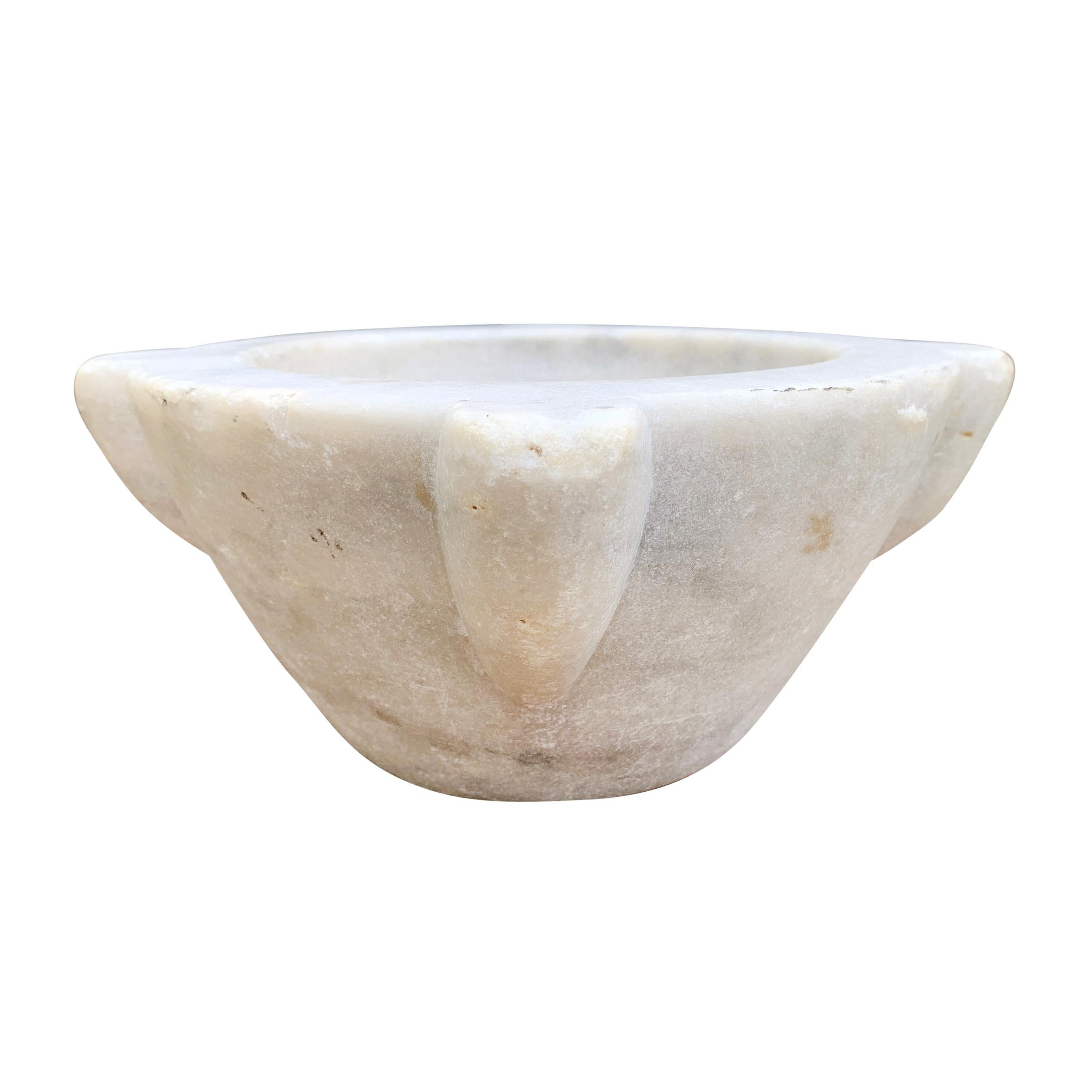 Country Early 20th Century Italian Marble Mortar