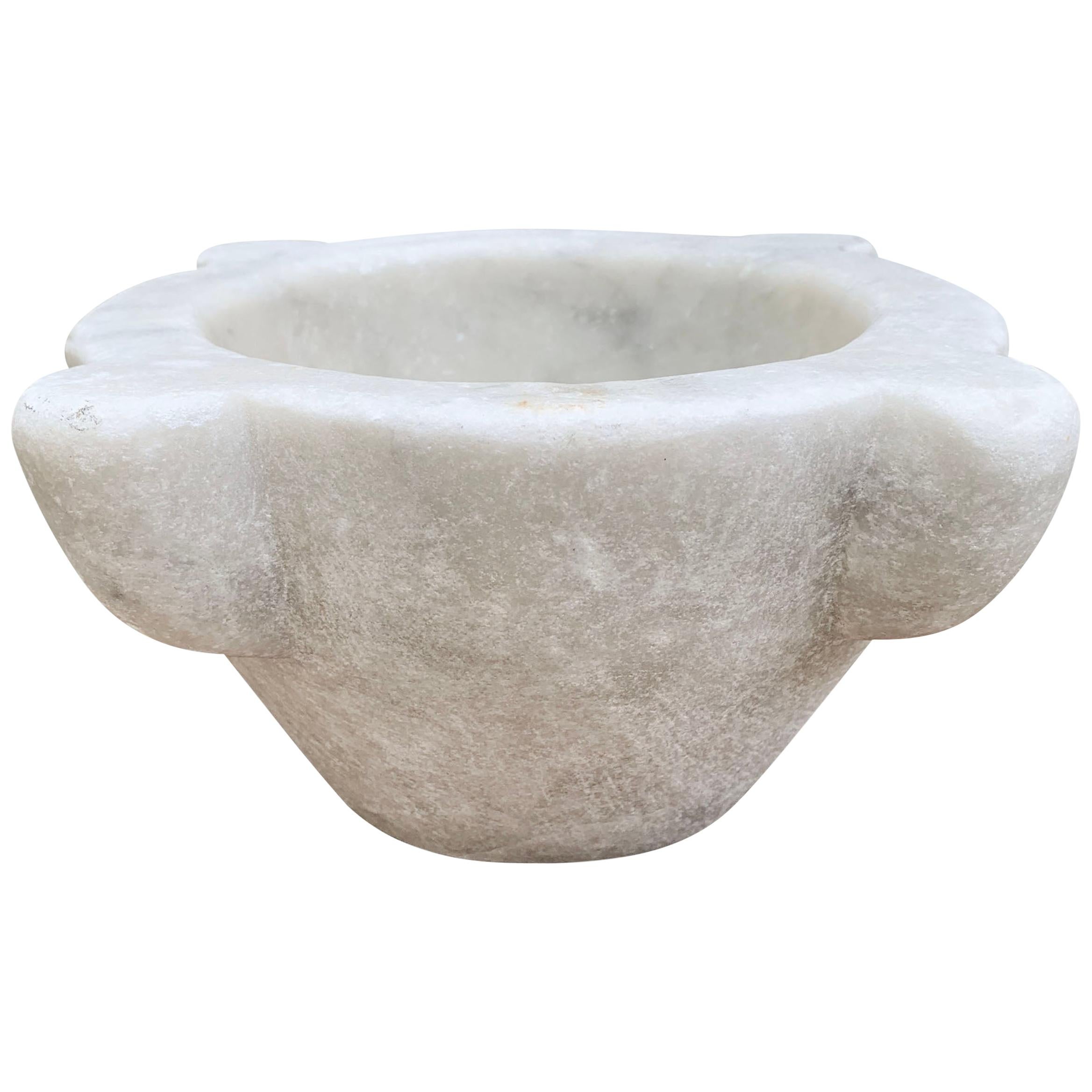 Early 20th Century Italian Marble Mortar