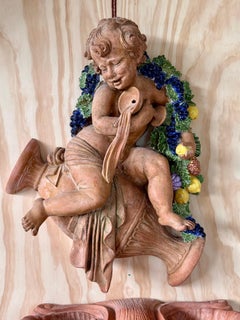 Early 20th Century Italian Mediterranean Terracotta Sculptural Bacchus Fountain