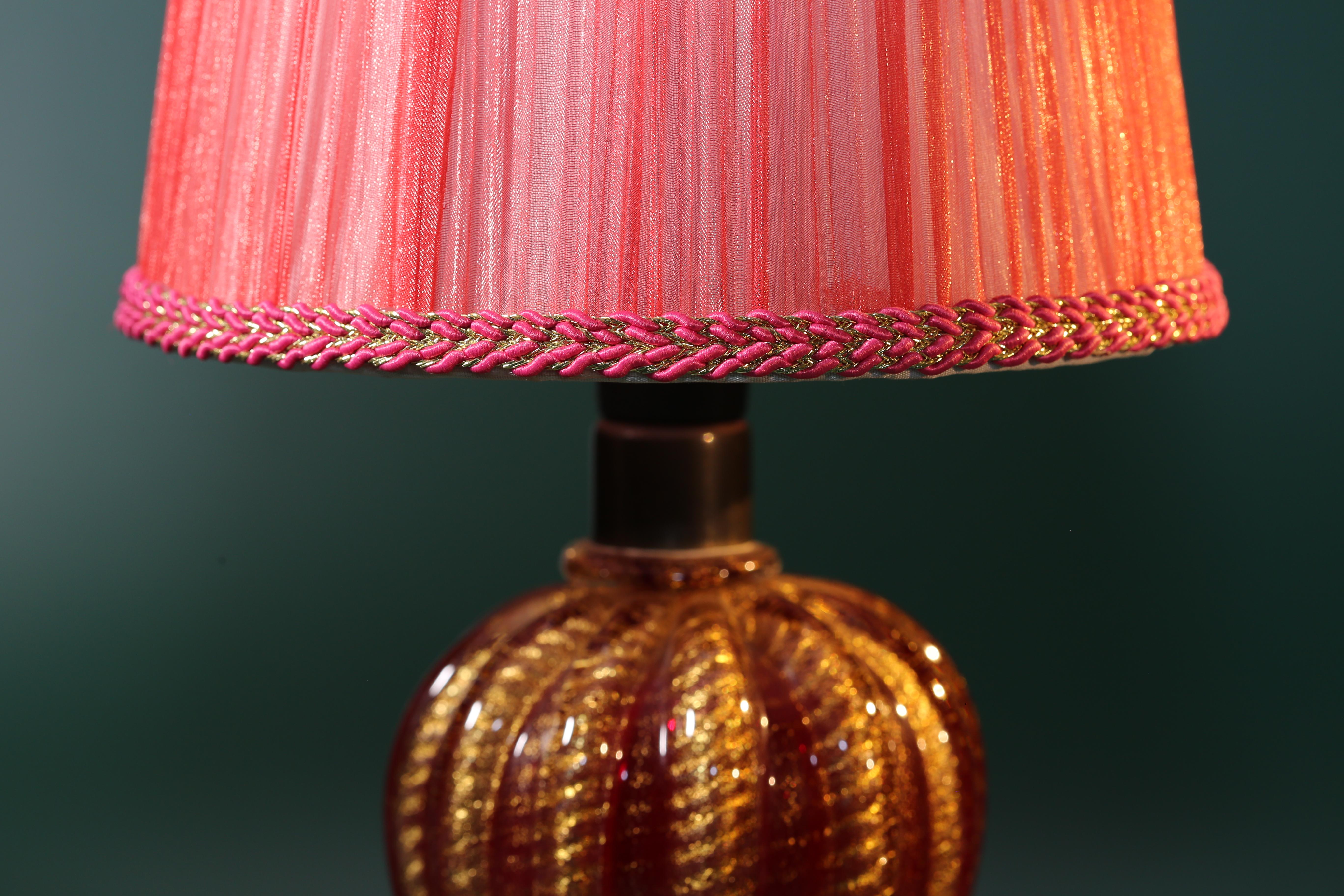 Early 20th Century Italian Murano Glass Art Lamp In Good Condition For Sale In Vaughan, ON