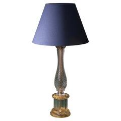 Early 20th Century Italian Murano Glass Art Lamp
