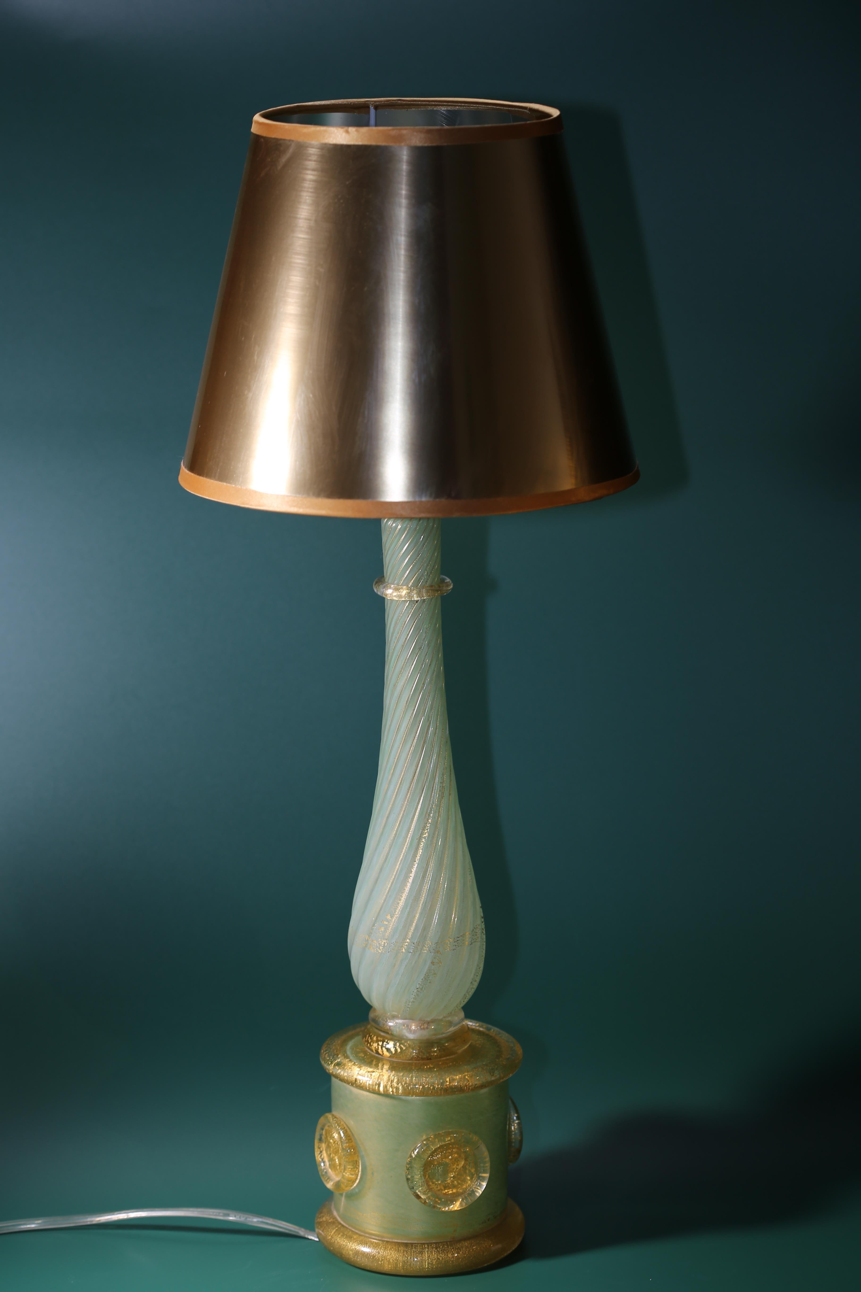 Early 20th Century Italian Murano Glass Lamp 3