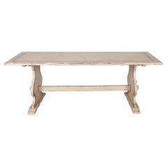 Early 20th Century Italian Painted Trestle Table