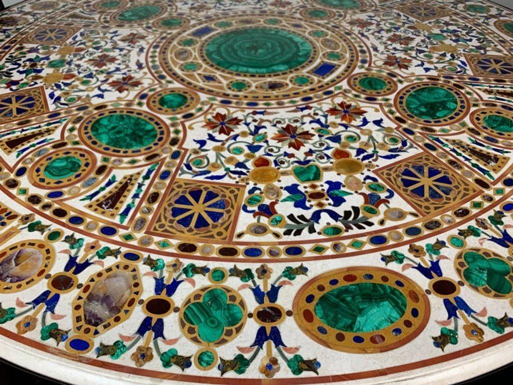 20ième siècle Table Empire en Pietra Dura italienne du début du 20e siècle en vente