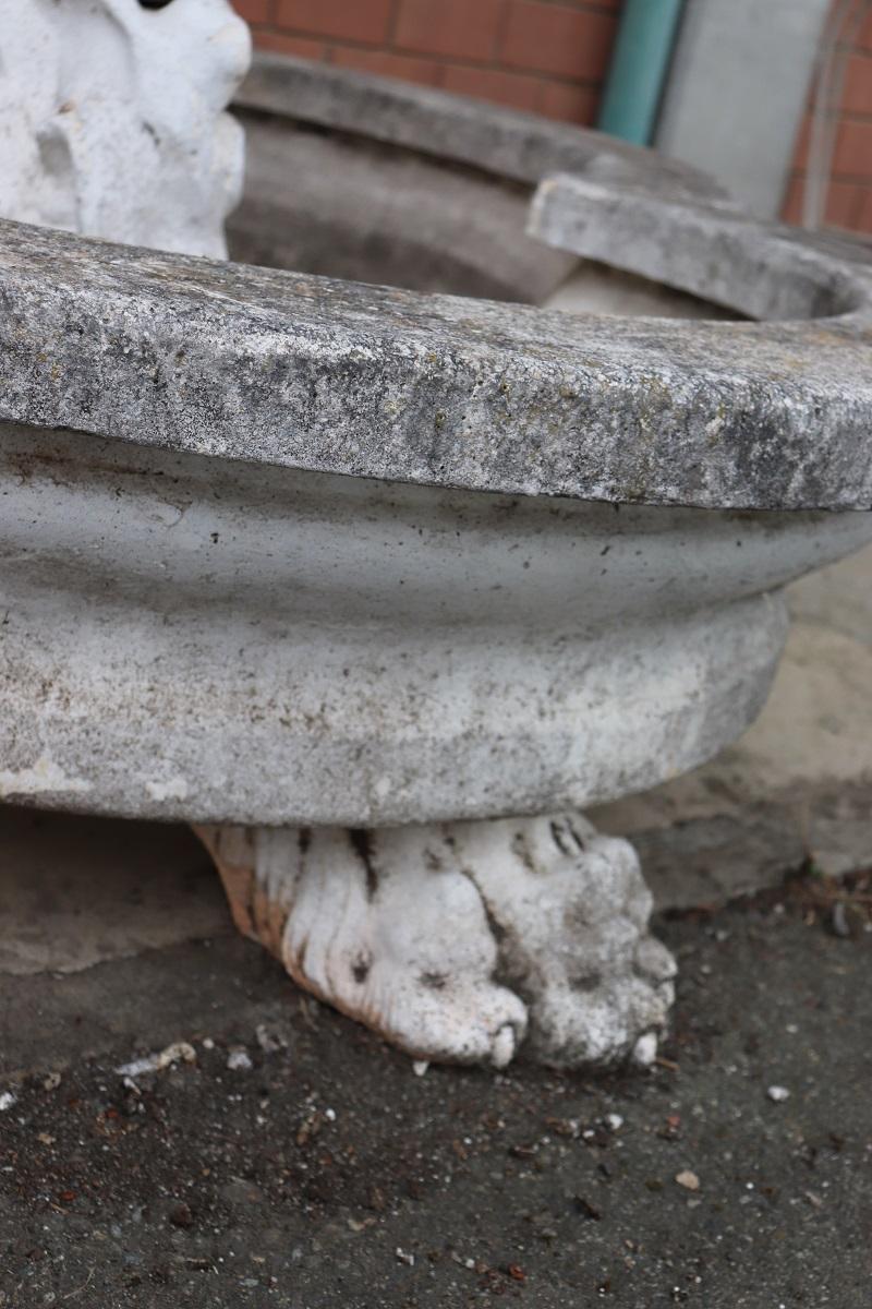 Early 20th Century Italian Rare Neoclassical Garden Large Fountains, Set of 2 For Sale 7