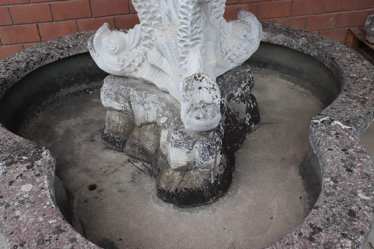 Early 20th Century Italian Rare Neoclassical Garden Large Fountains, Set of 2 For Sale 9