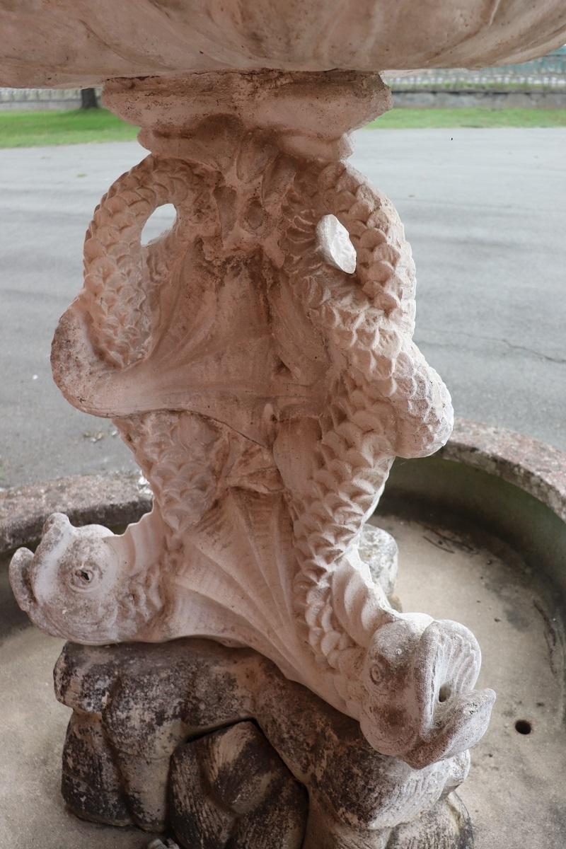 Early 20th Century Italian Rare Neoclassical Garden Large Fountains, Set of 2 For Sale 14