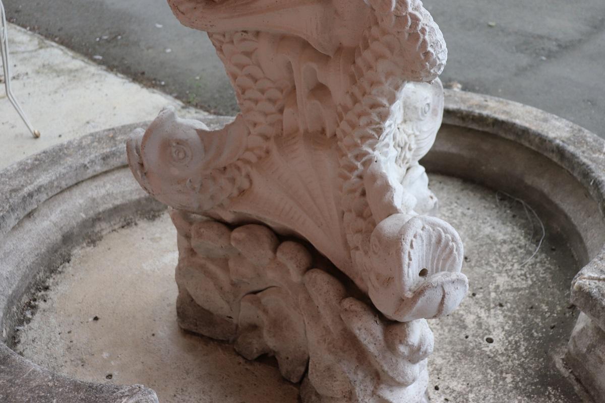 Early 20th Century Italian Rare Neoclassical Garden Large Fountains, Set of 2 For Sale 5