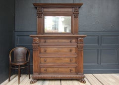 Early 20th Century Italian Renaissance Revival Chest of Drawers with Mirror Top
