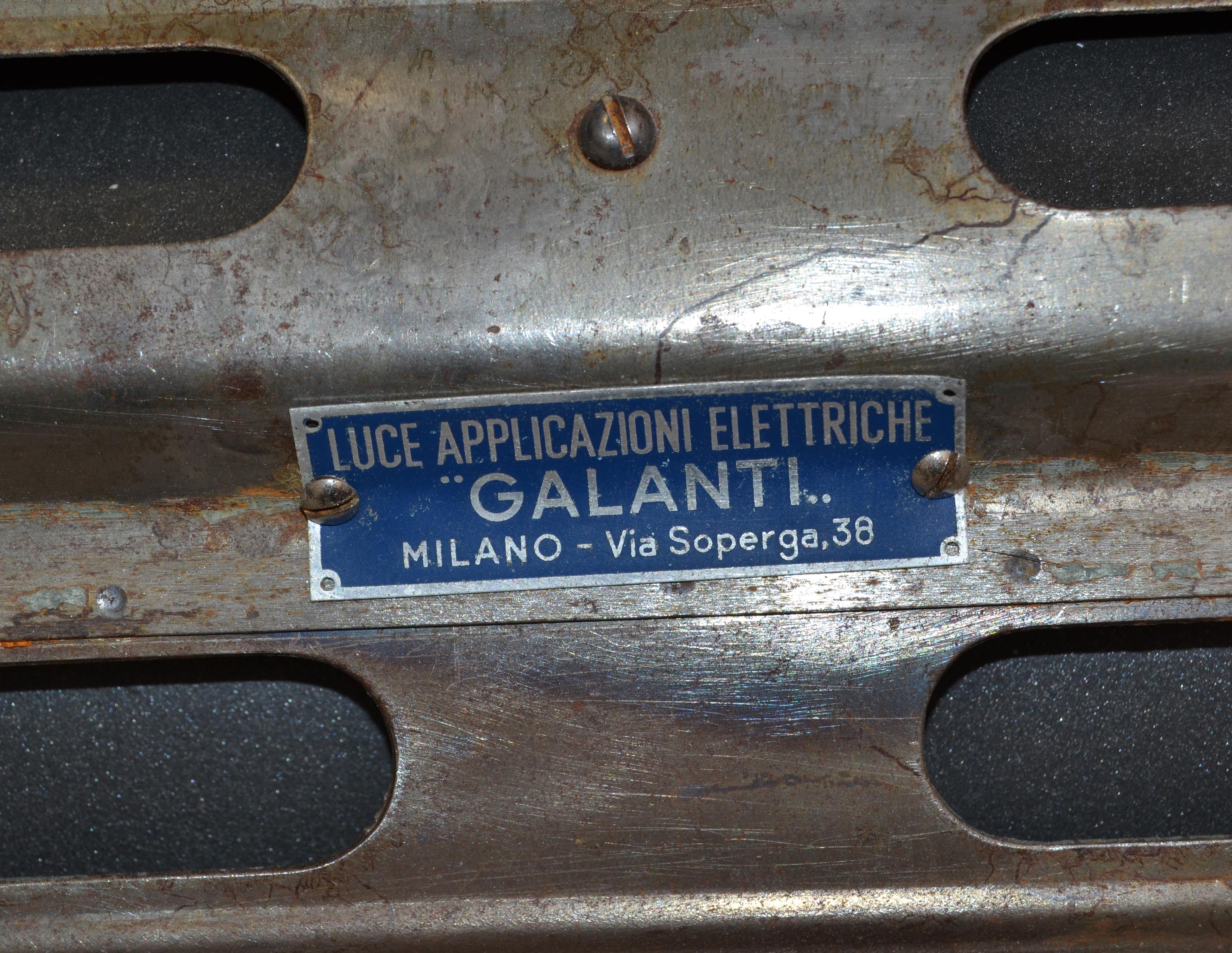 Early 20th Century Italian Steel Theater Cinema Lamp Spotlight Industrial  For Sale 5