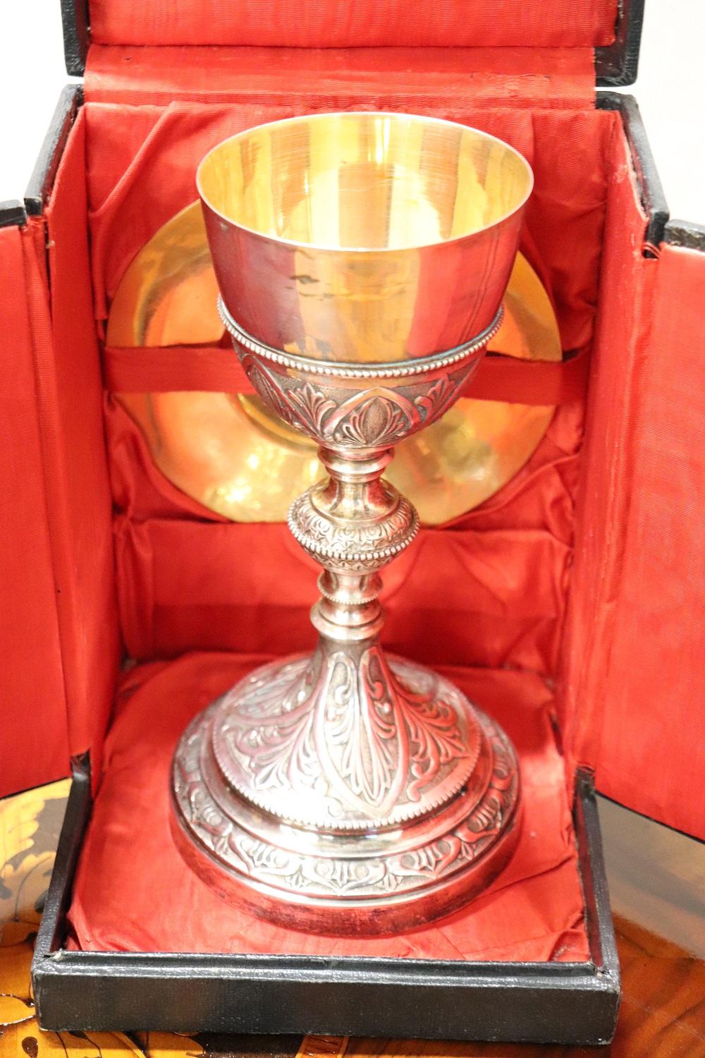Early 20th Century Italian Sterling Silver Chalice 7