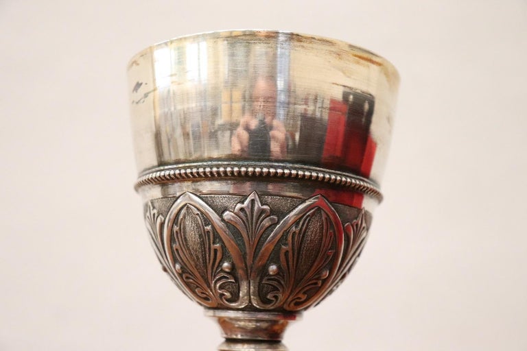 Early 20th Century Italian Sterling Silver Chalice For Sale 2