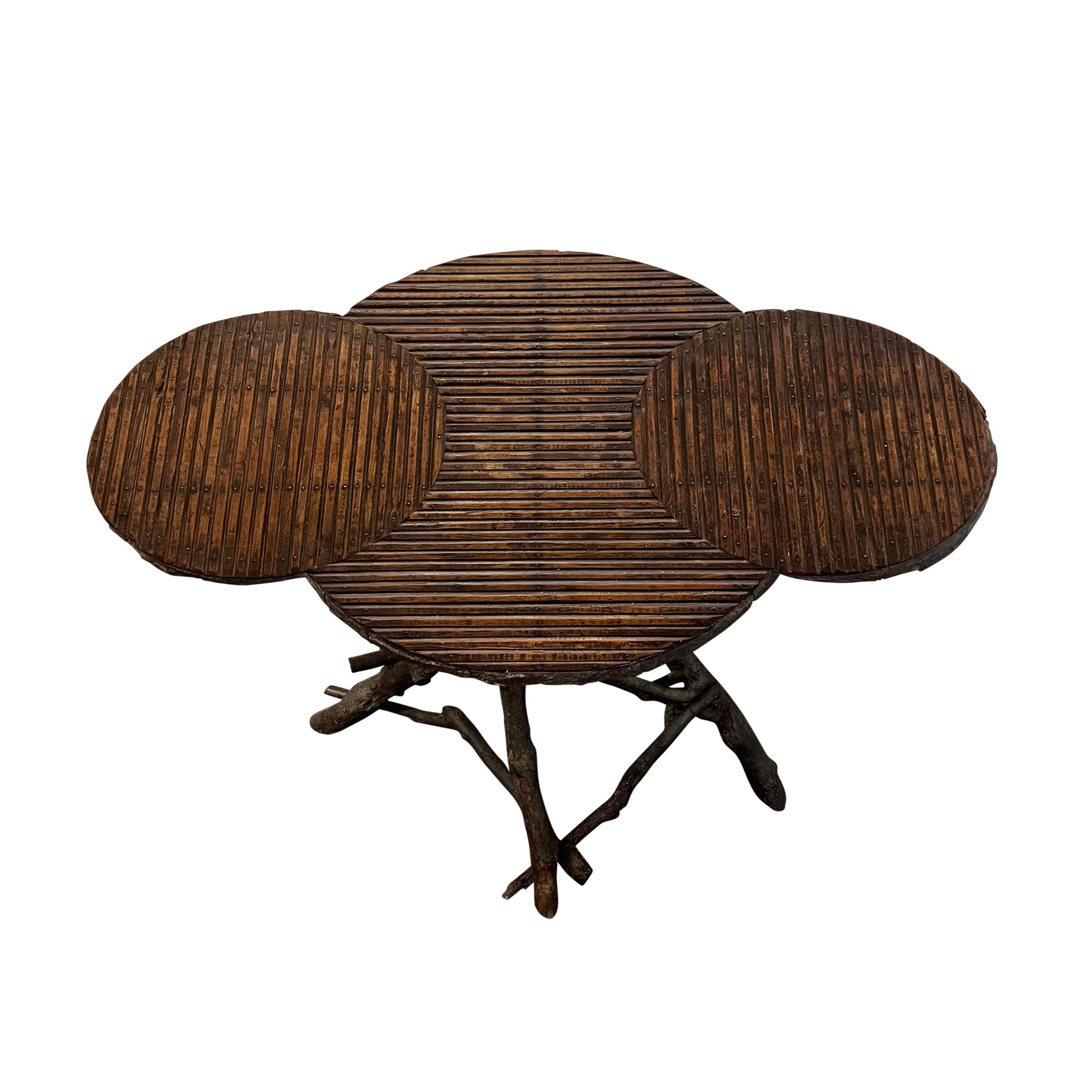 Rustic Early 20th Century Italian Tyrolean Twig Table