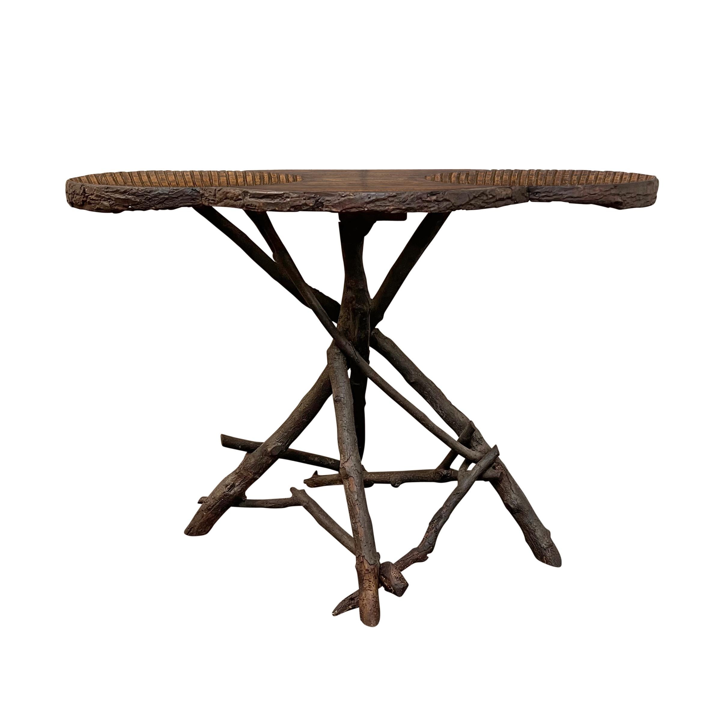 Early 20th Century Italian Tyrolean Twig Table In Good Condition In Chicago, IL