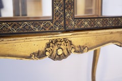 Early 20th Century Italian Vintage Showcase in Painted Wood and Glass
