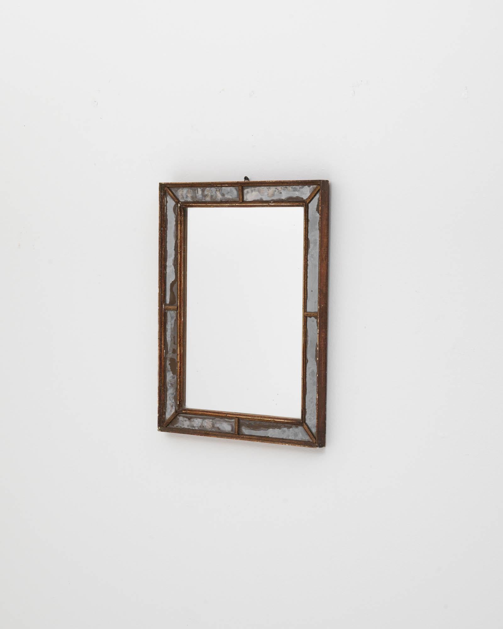 Miroir en bois italien du début du 20e siècle Bon état - En vente à High Point, NC