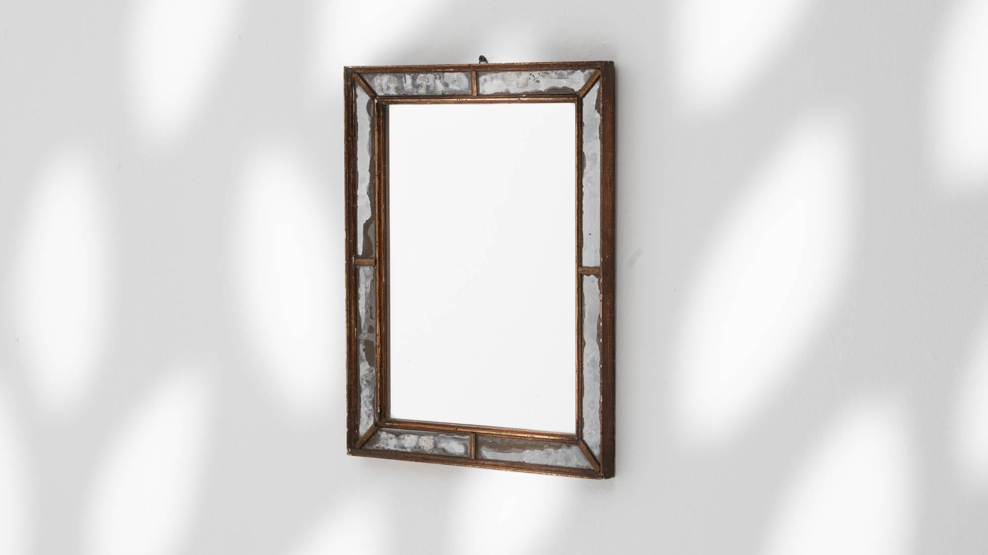 Early 20th Century Italian Wooden Mirror For Sale 4