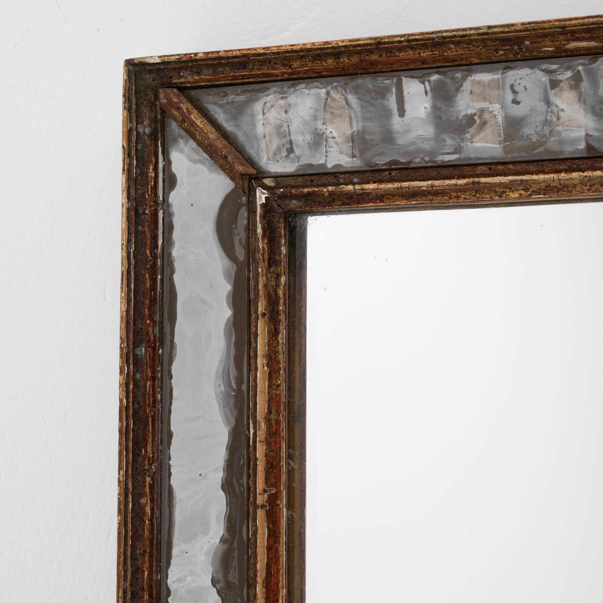 Early 20th Century Italian Wooden Mirror For Sale 5