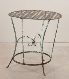Early 20th Century Italian Wrought Iron Garden Table