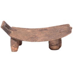 Antique Senufo Arched Baby Bed Stool, c. 1900