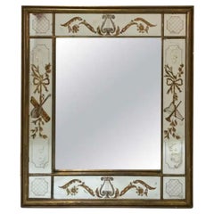 Early 20th Century Jansen Style Eglomise Mirror