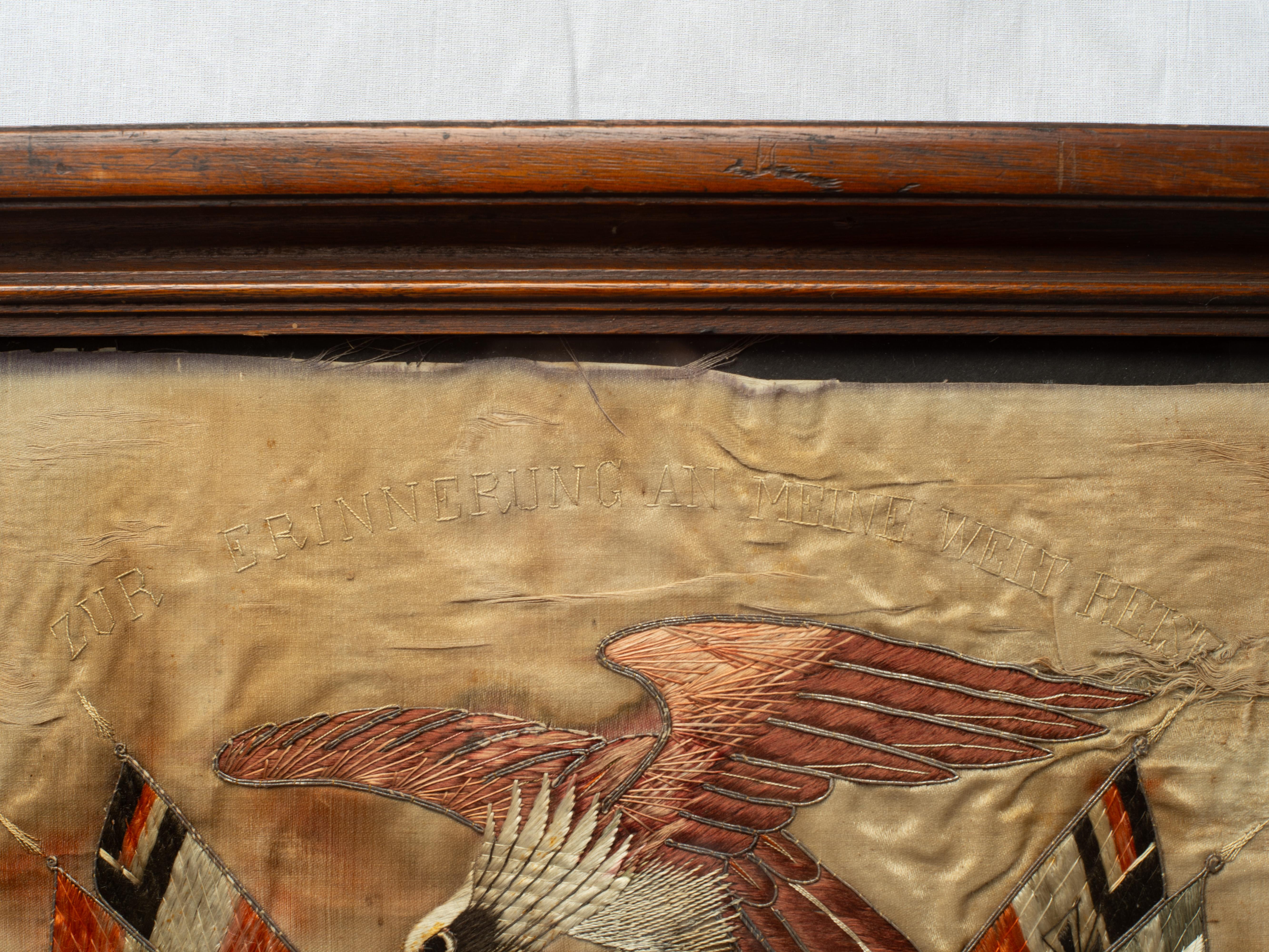 Early 20th Century Japanese Embroidered Military Souvenir en vente 4