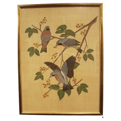 Early 20th Century Japanese Kacho-Ga Painting on Silk