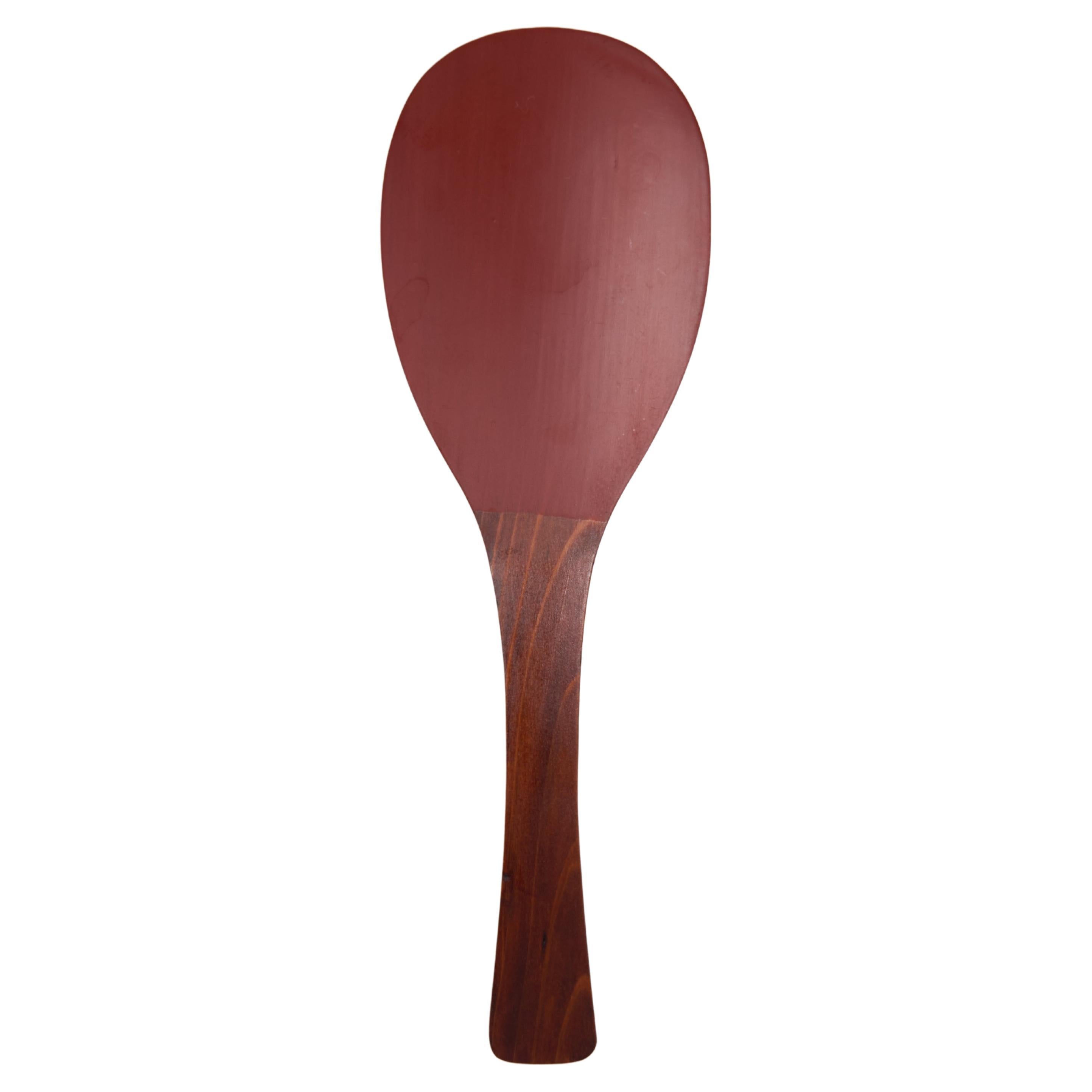 Early 20th Century Japanese Lacquered Wooden Spoon Shamoji For Sale