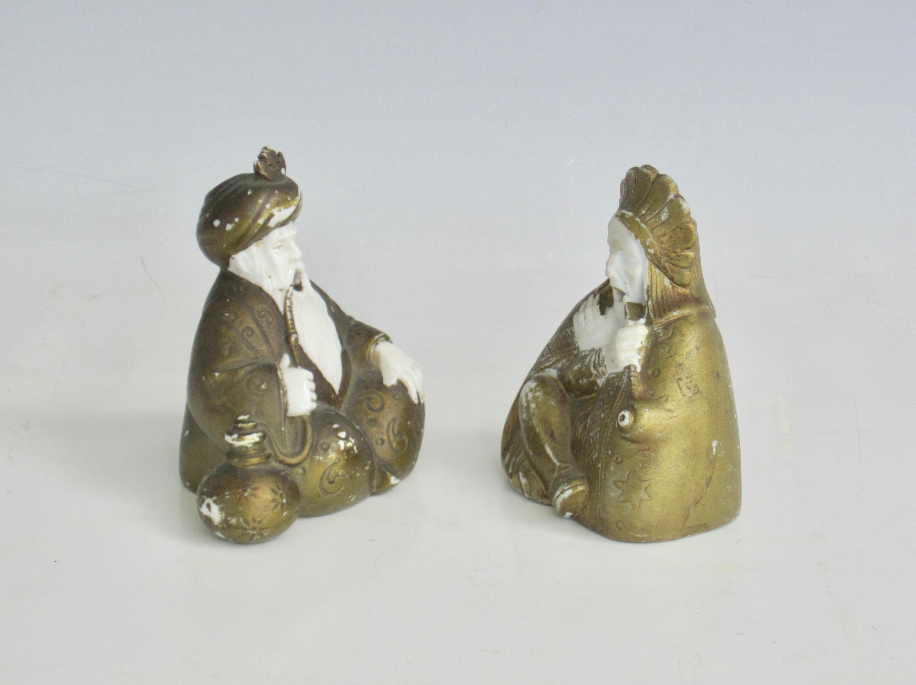 Porcellana Figurine di incenso-fumatore in porcellana giapponese dei primi del Novecento in vendita