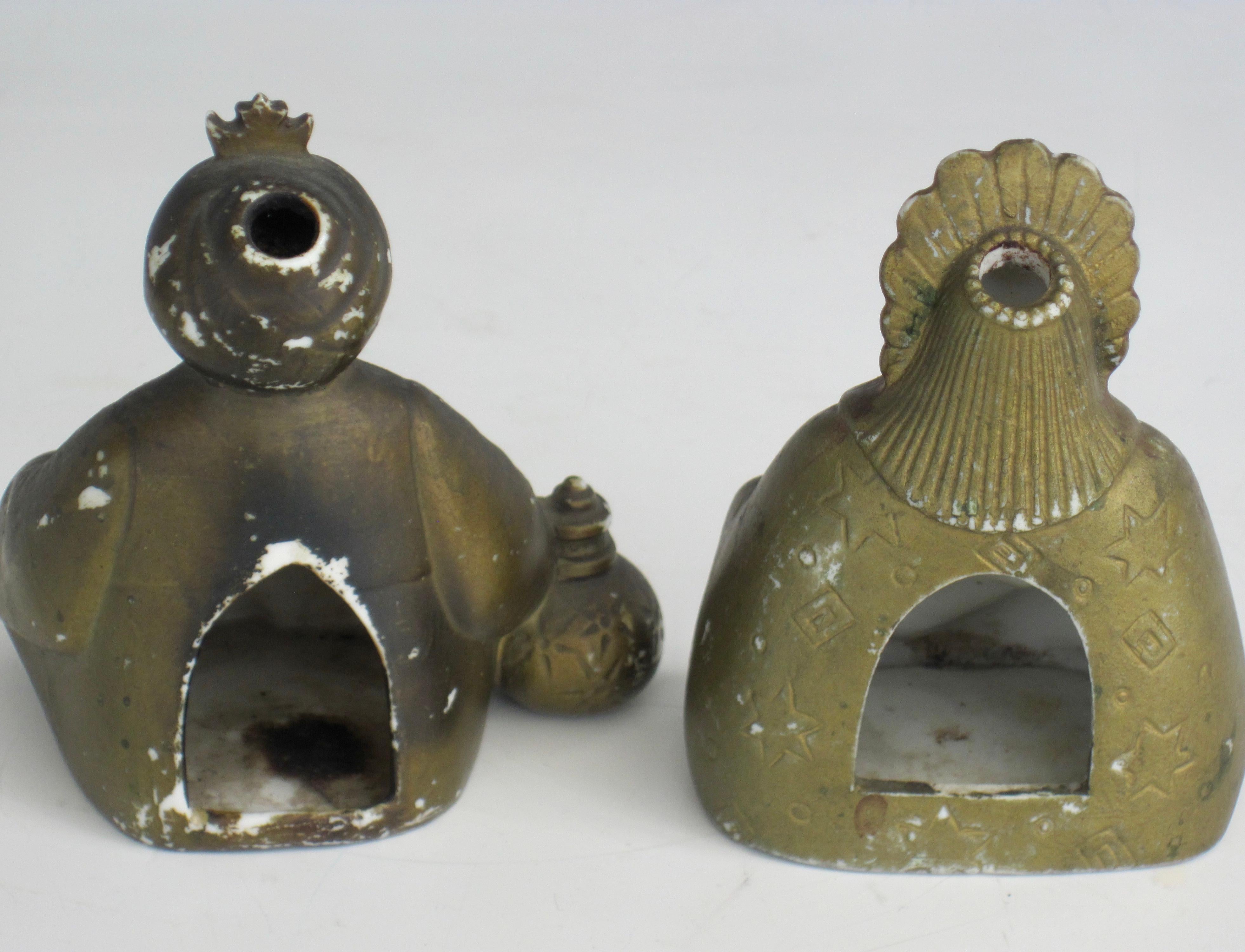 Figurine di incenso-fumatore in porcellana giapponese dei primi del Novecento in vendita 1