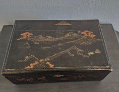 Early 20th Century Japanese Writing Box Travel Desk