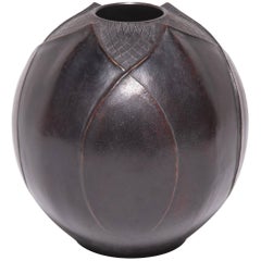 Early 20th Century Japanese Zinc Lotus Bud Vase