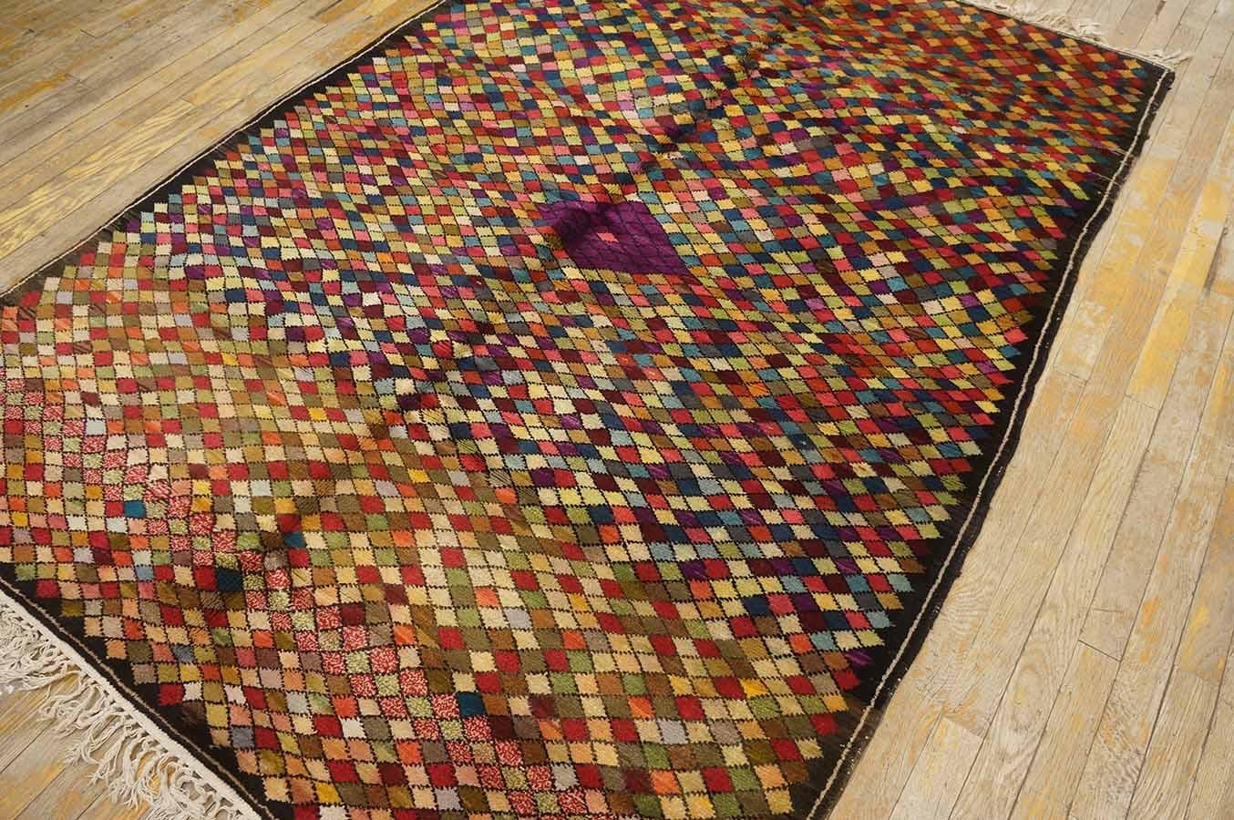 Early 20th Century Jerusalem Carpet ( 4'11
