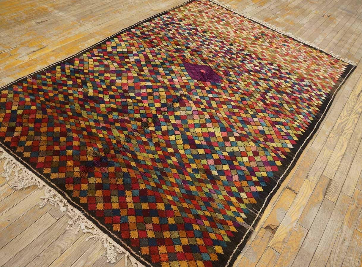 Early 20th Century Jerusalem Carpet ( 4'11