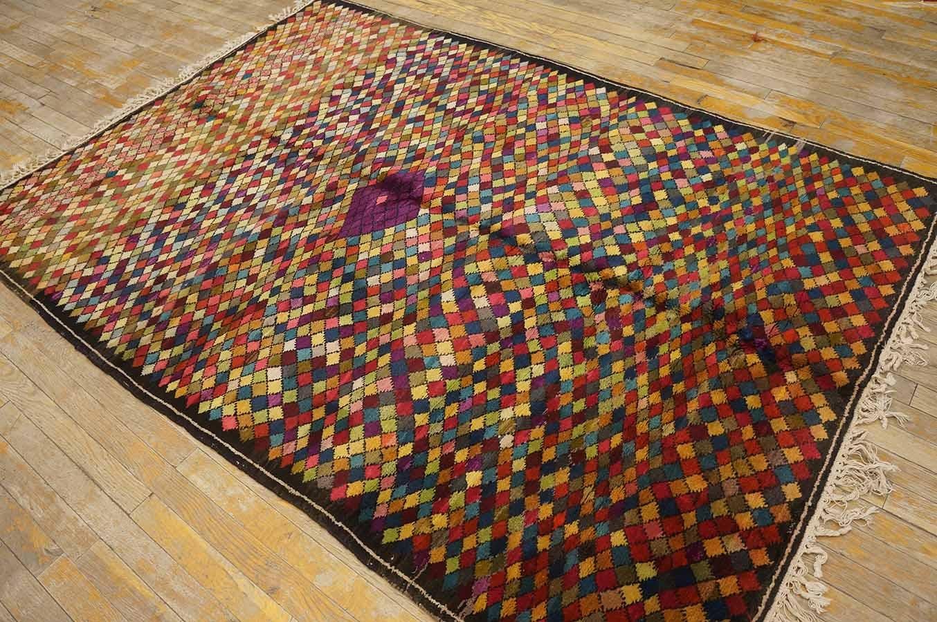 Mid-20th Century Early 20th Century Jerusalem Carpet ( 4'11