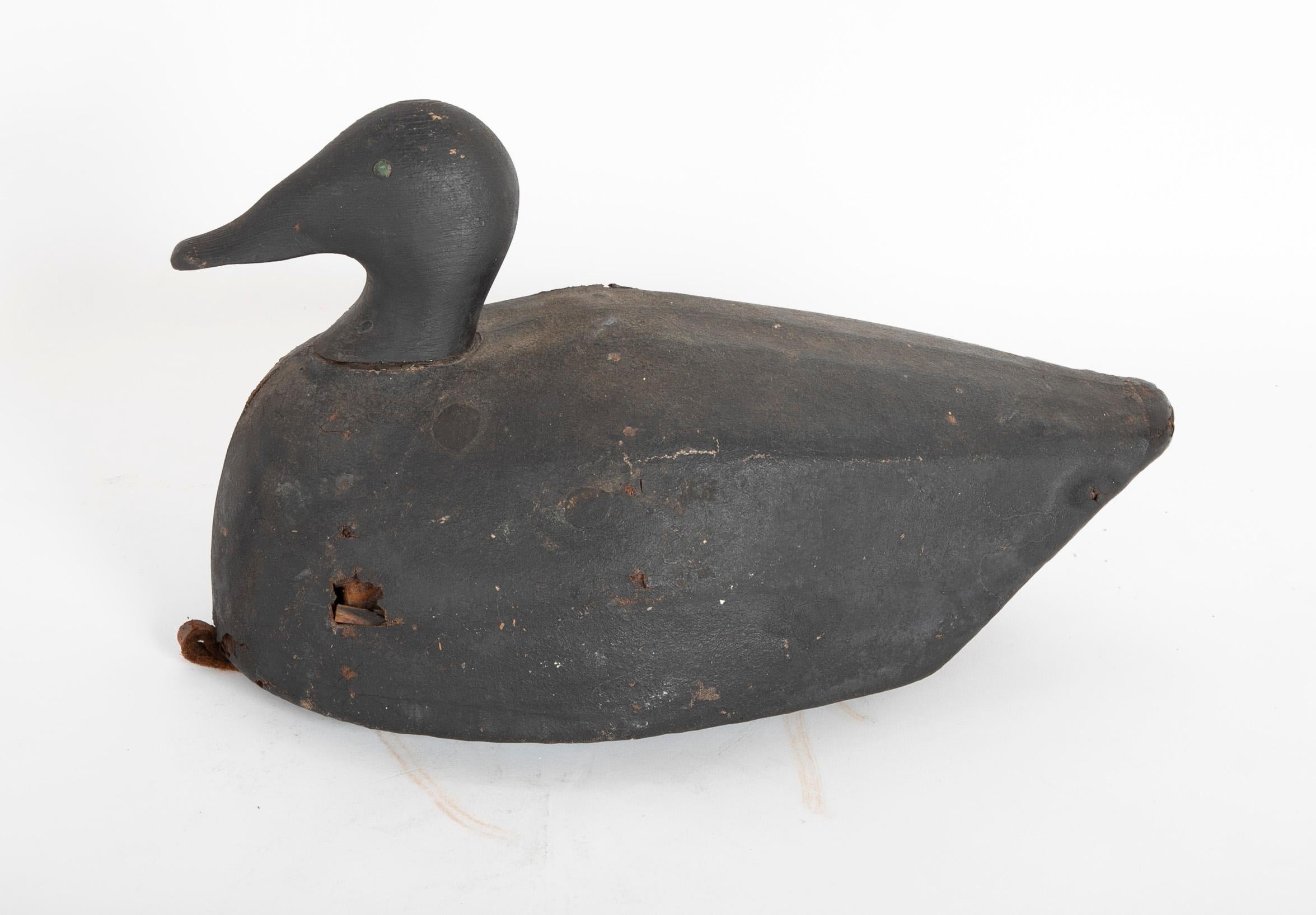Early 20th Century Joe Lincoln Scoter Decoy For Sale 3