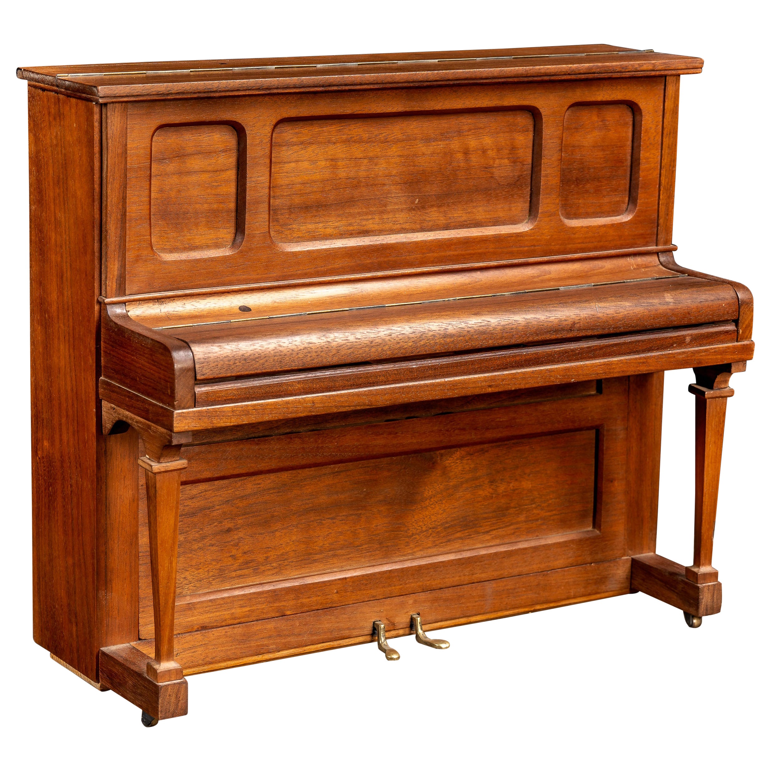 Échantillon de vendeur de piano droit du début du 20e siècle de John Broadwood & Sons
