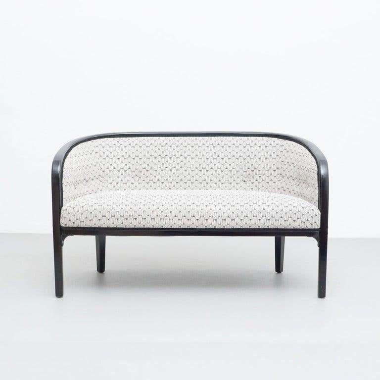 Mid-Century Modern Early 20th Century Josef Hoffmann Woden Sofa for Kohn For Sale
