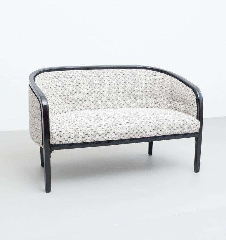 French Early 20th Century Josef Hoffmann Woden Sofa for Kohn For Sale