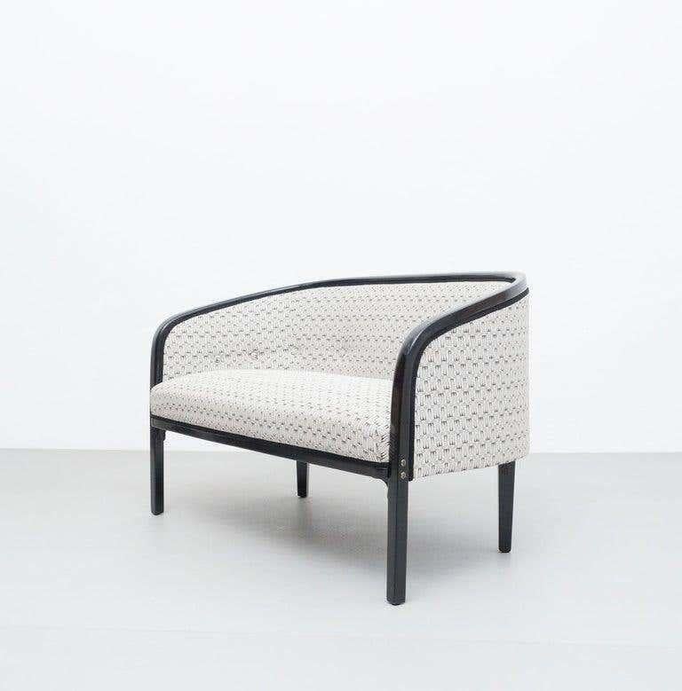 Early 20th Century Josef Hoffmann Woden Sofa for Kohn In Good Condition For Sale In Barcelona, Barcelona