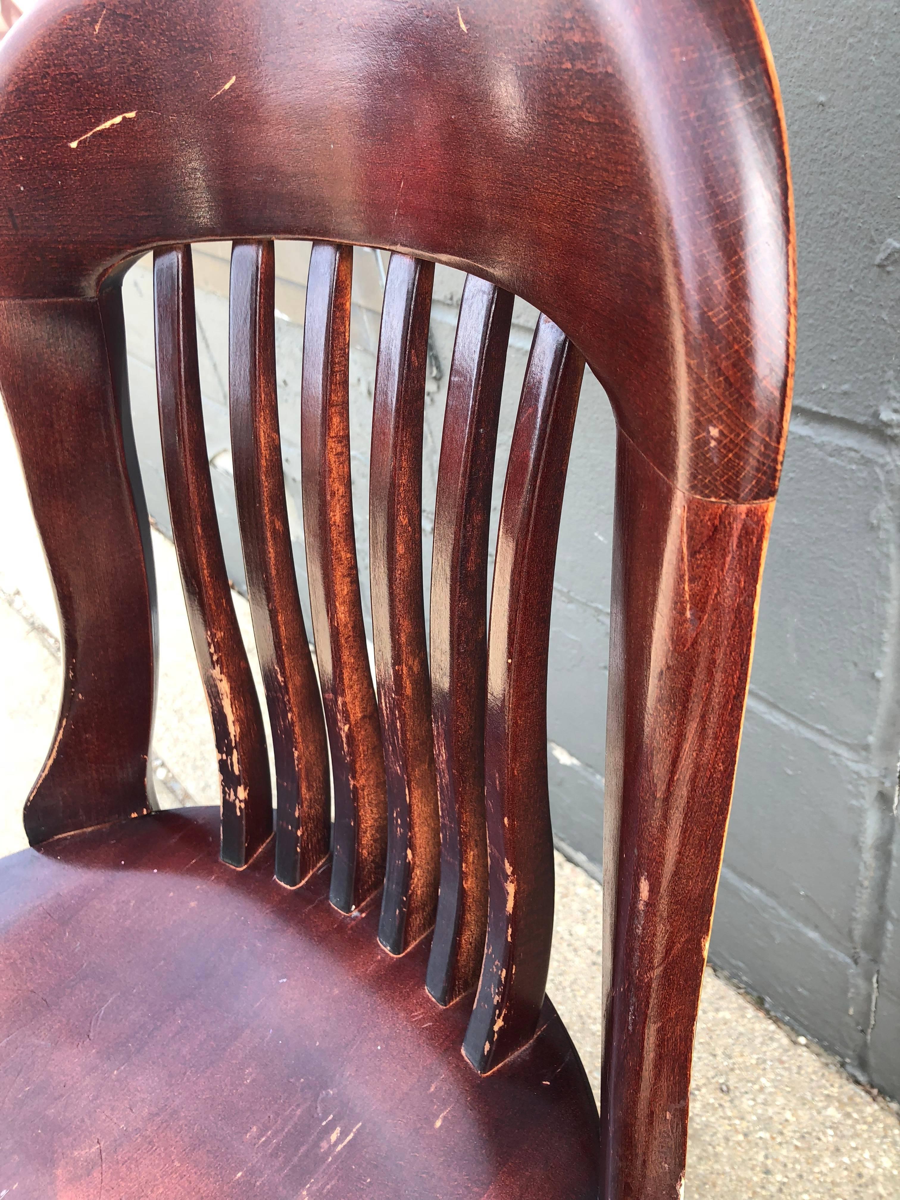 vintage courtroom chairs