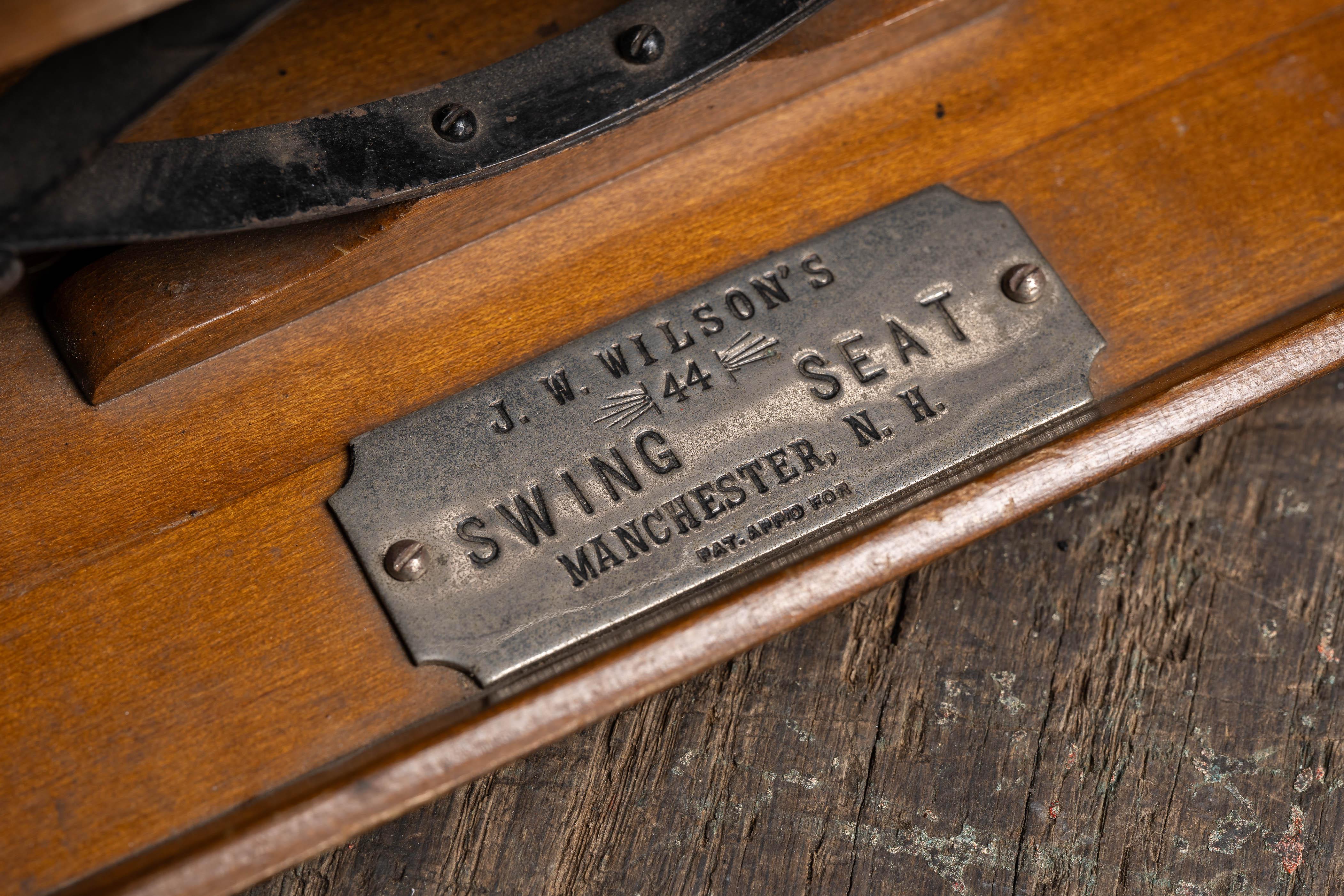 Early 20th Century JW Wilson Salesman Sample Buggy Seat For Sale 1