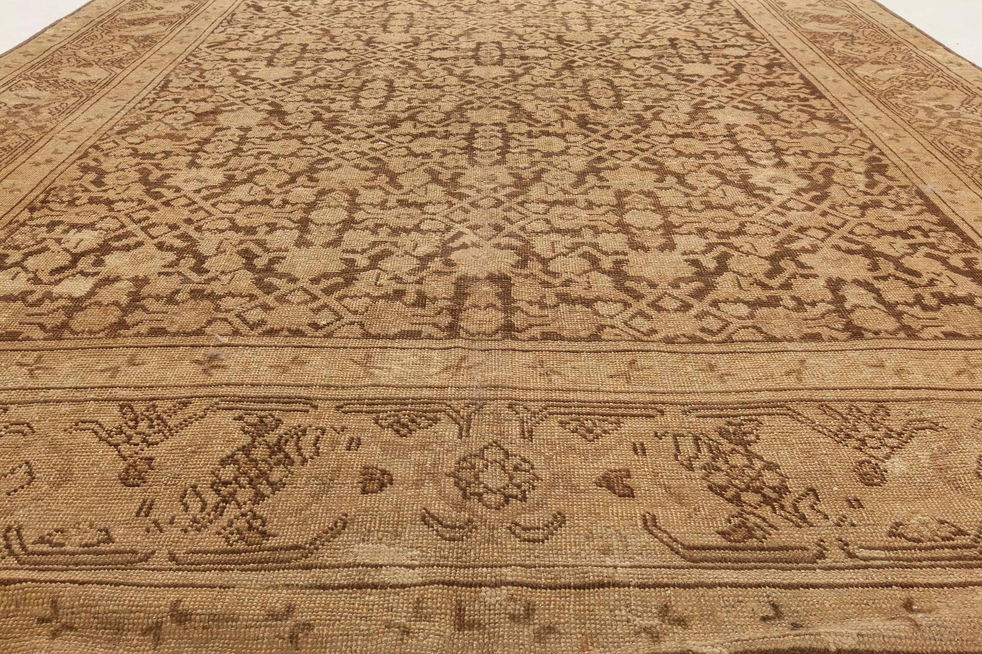 Early 20th Century Karabagh Handmade Wool Rug In Good Condition For Sale In New York, NY