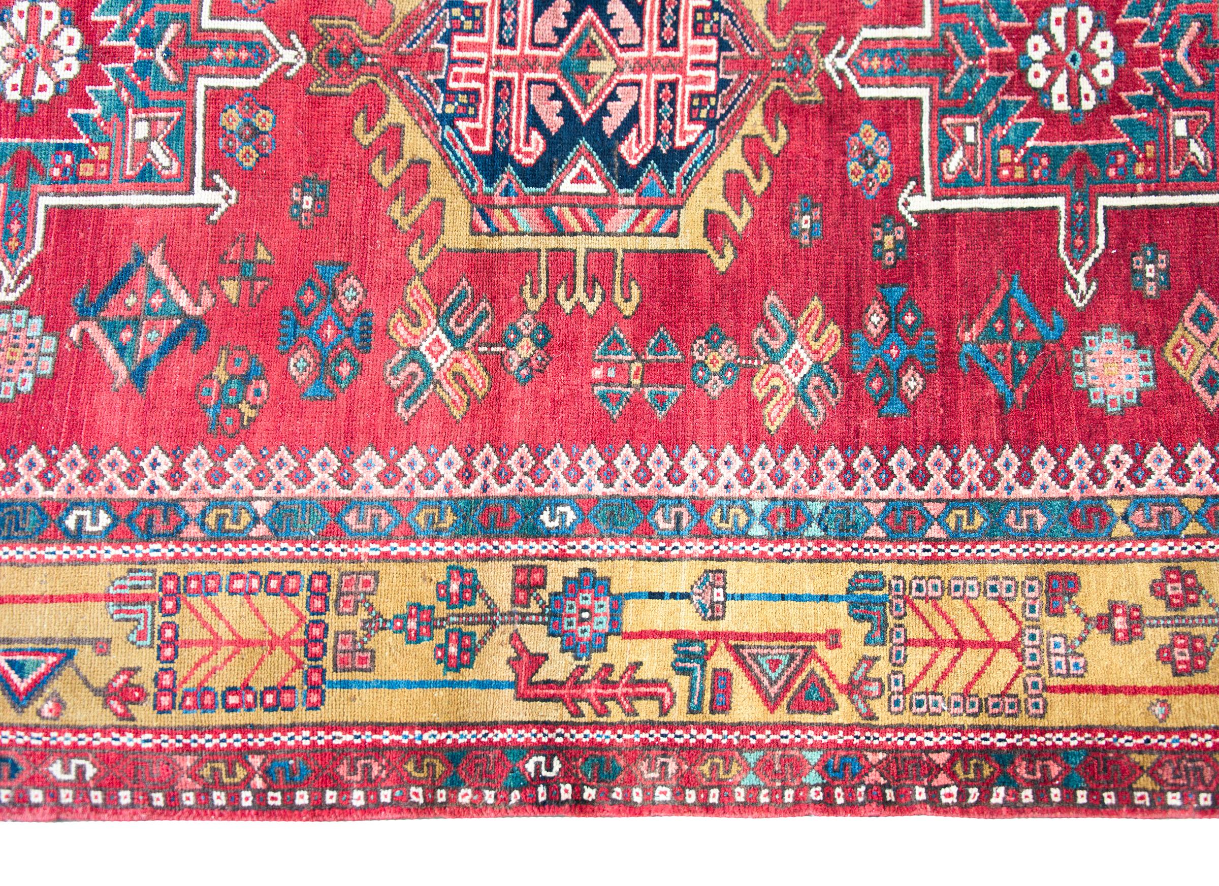 Persian Early 20th Century Karaja Rug For Sale