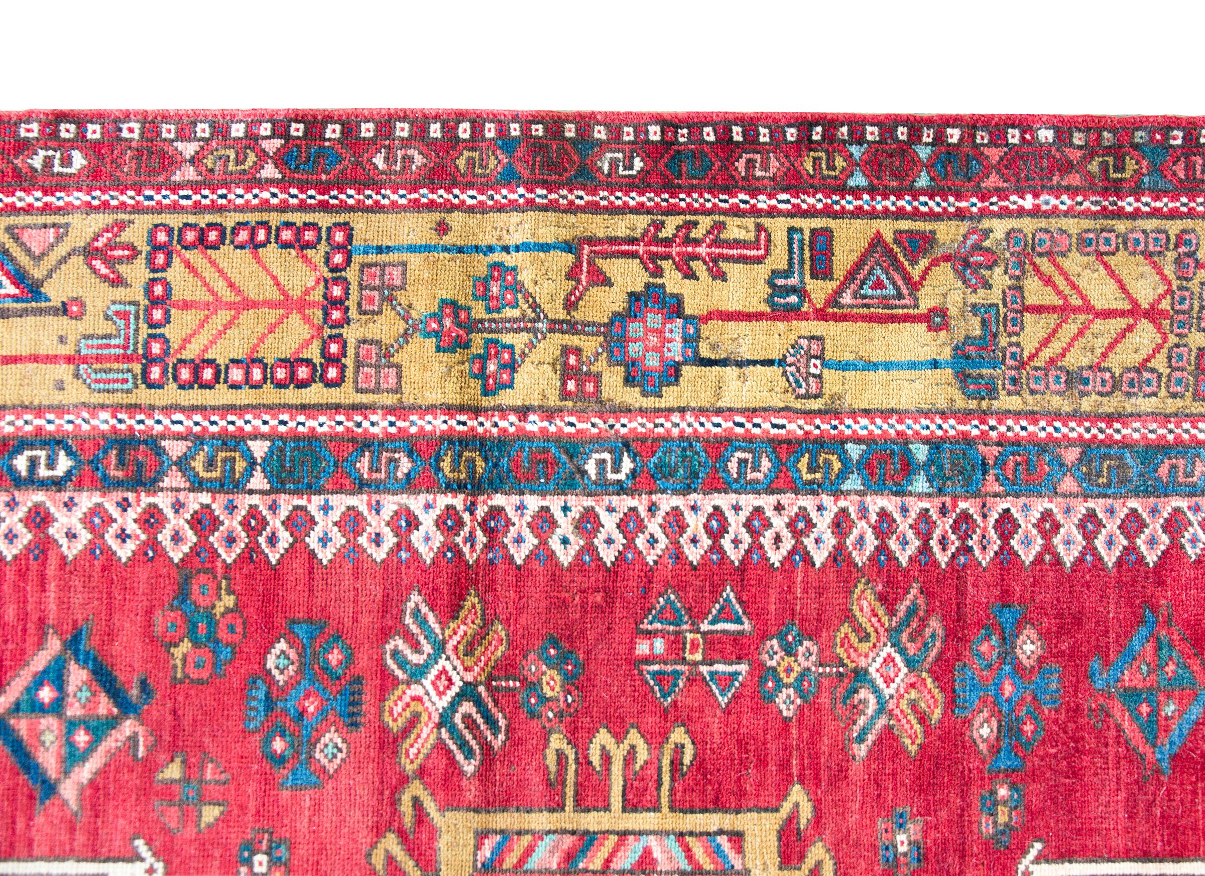 Wool Early 20th Century Karaja Rug For Sale