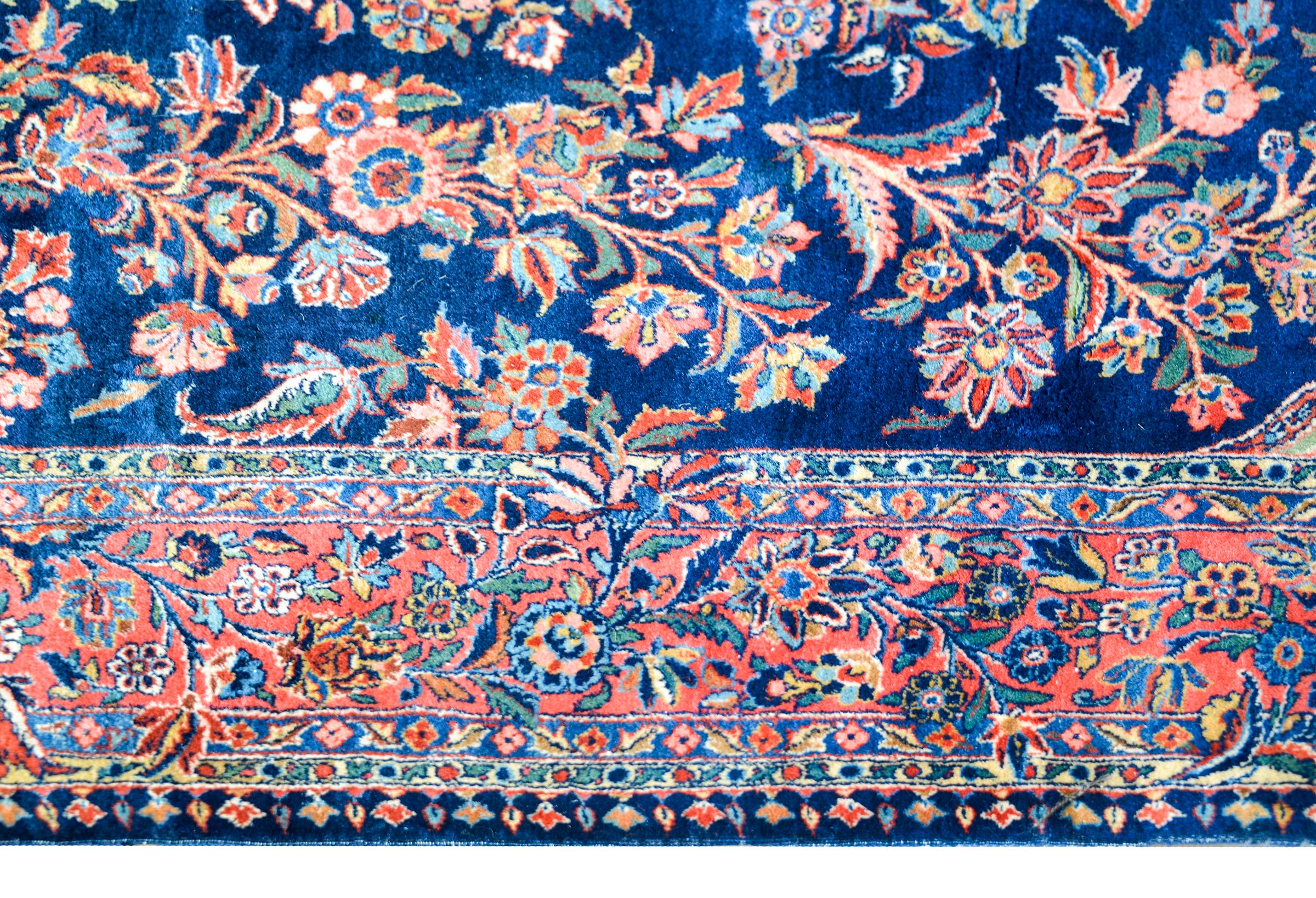 Hand-Knotted Early 20th Century Kashan Prayer Rug For Sale