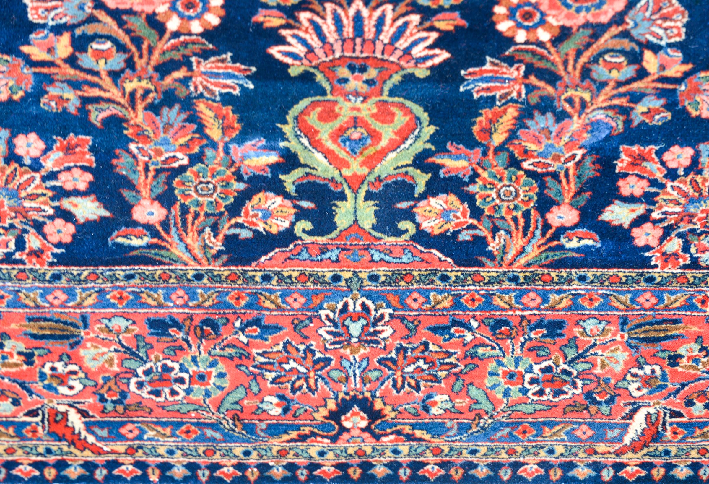 Early 20th Century Kashan Prayer Rug For Sale 1