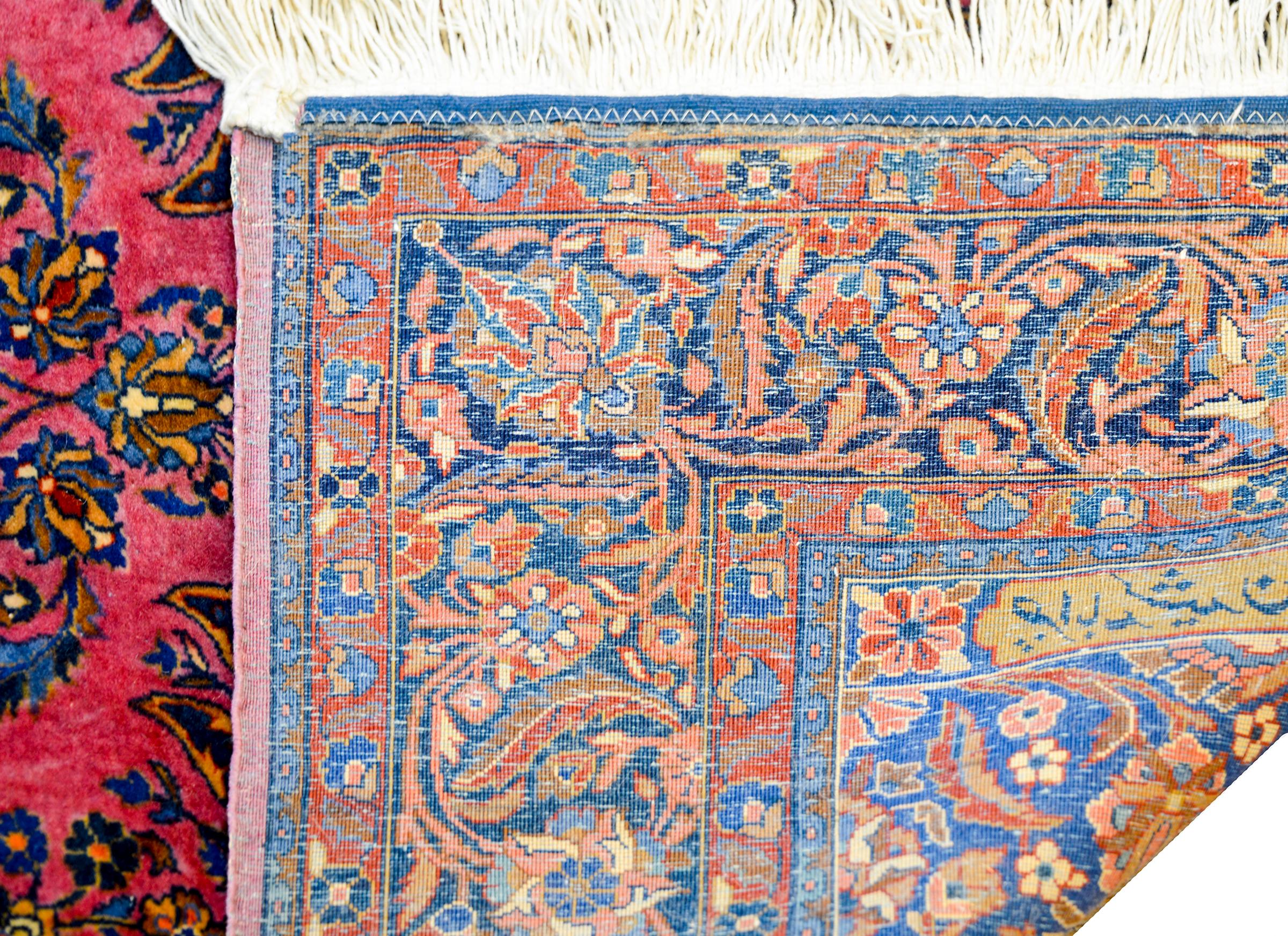 Early 20th Century Kashan Prayer Rug For Sale 3